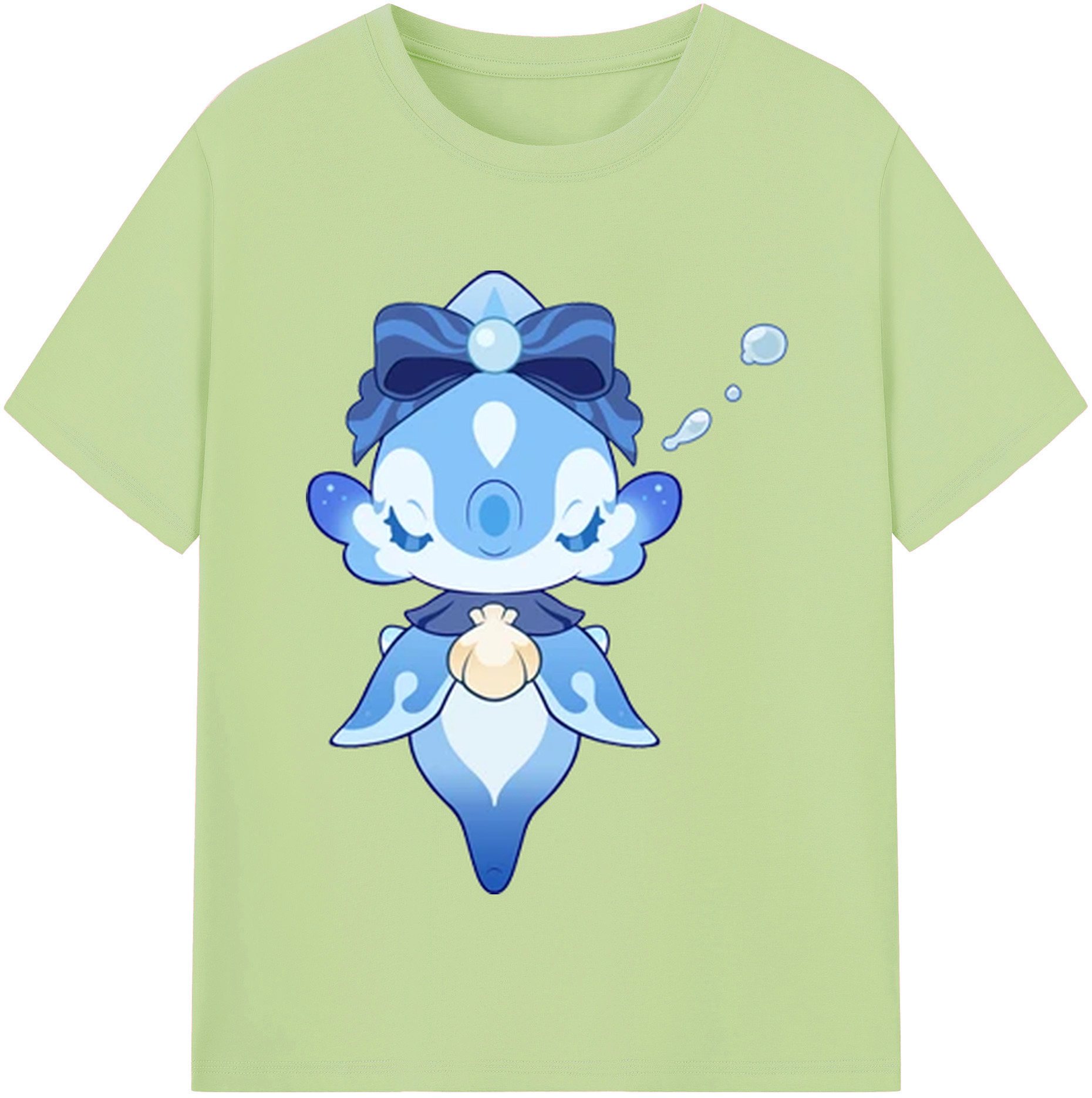 げんし神 フリーナ genshin Furina 綿100％半袖Tシャツ（フロントプリント）